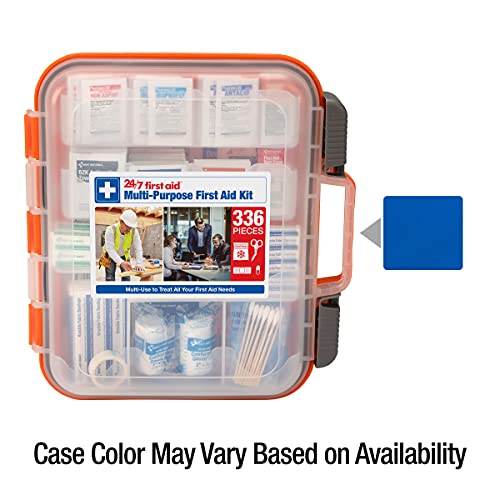 24/7 First Aid kit durable storage case keeps supplies protected