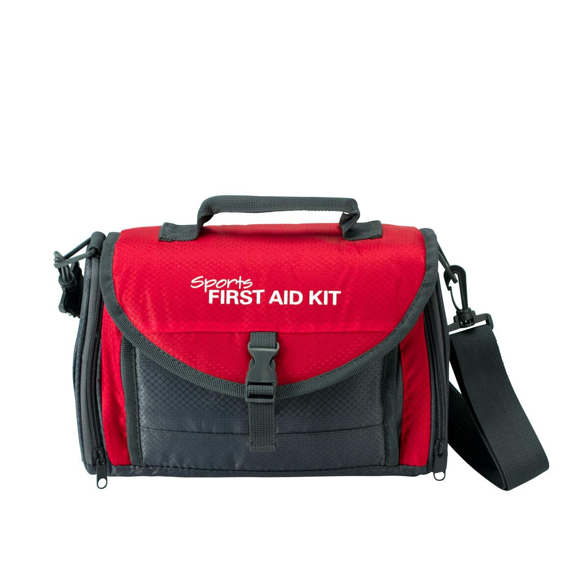24/7 First Aid Coaches Kit front view with shoulder strap for easy sideline transport