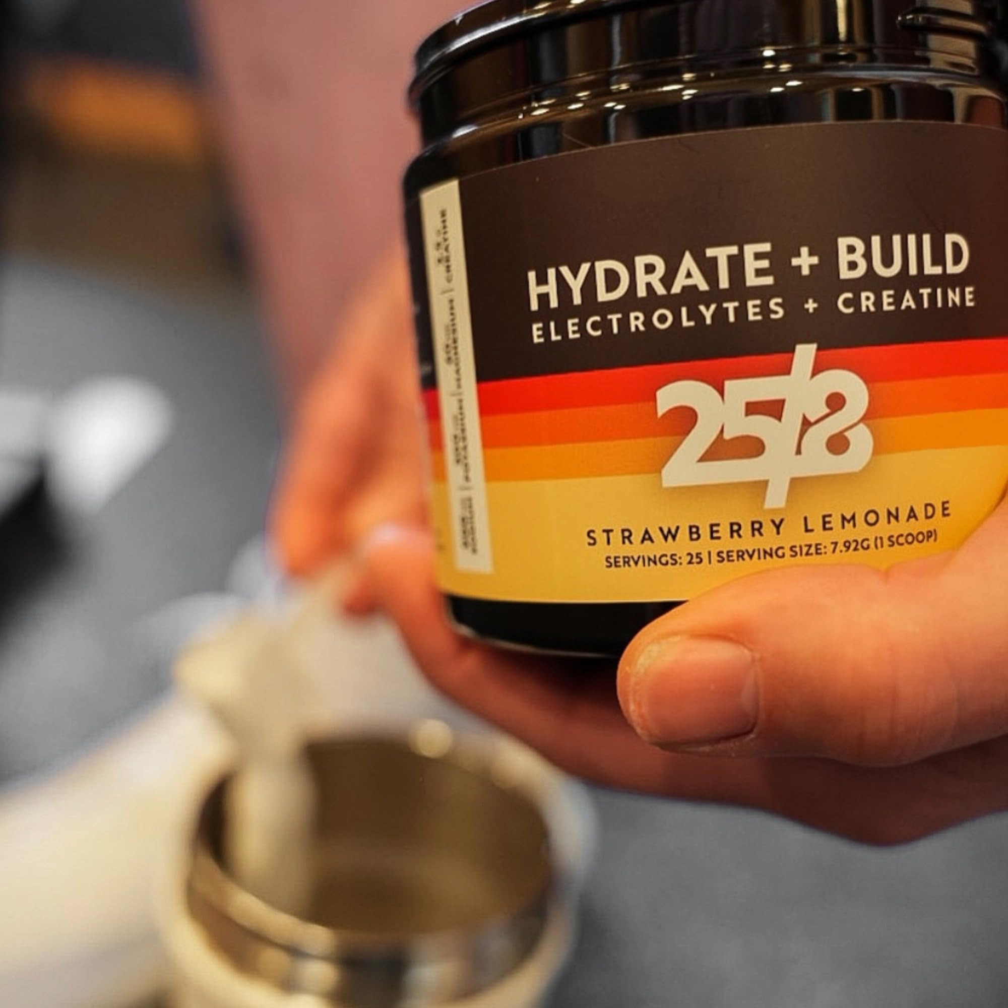 258 Endless Possibilities 25/8 prepared strawberry lemonade in glass