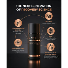 27:17 Recovery Arnica menthol cooling provides soothing post-workout comfort