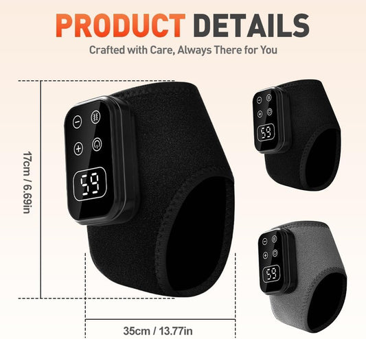 2PC Foot Triple Method Massager highlighting heat therapy for soothing foot warmth.