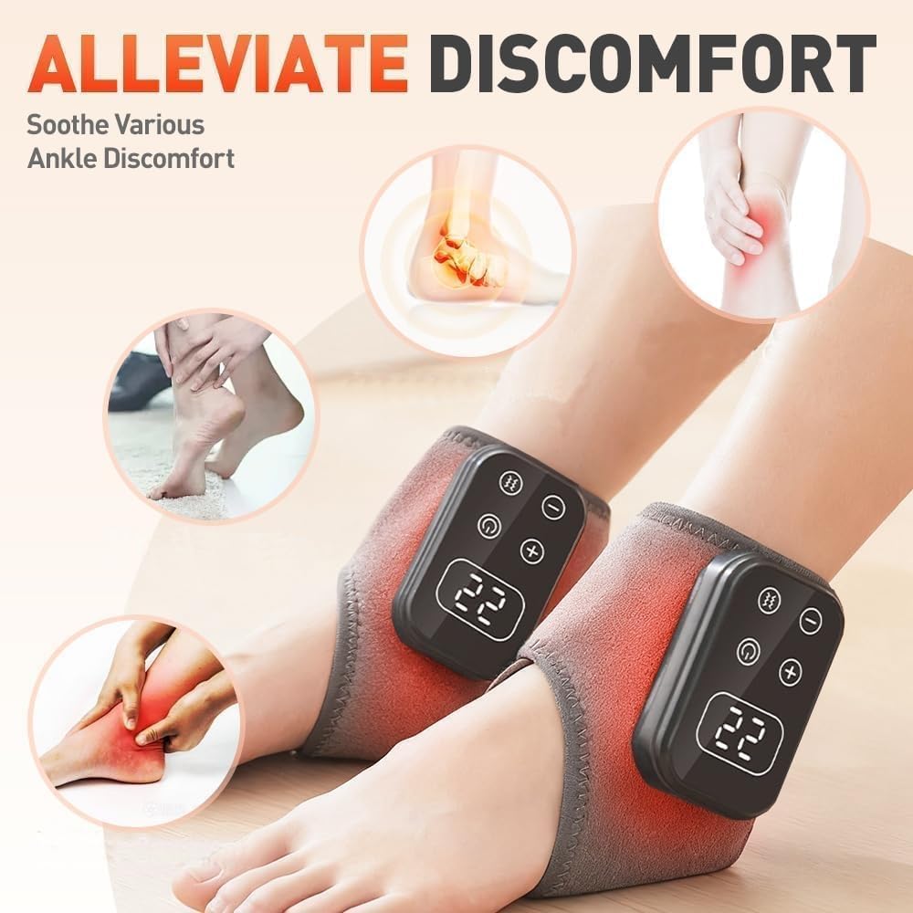 2PC Foot Triple Method Massager showing vibration setting for targeted relief.