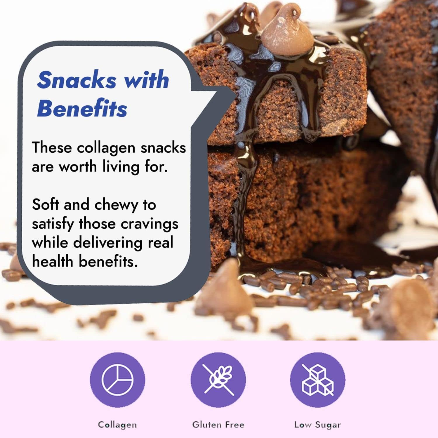 321glo Collagen Protein Brownie keto-friendly snack for low-carb days and daily cravings.