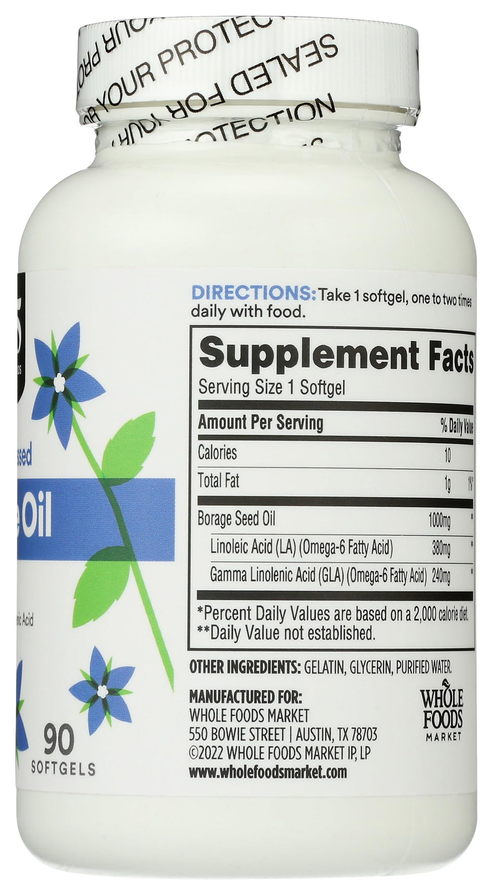 Packaging display highlighting 90 count and convenient daily use