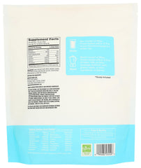 365 whey protein isolate vanilla bottle side label highlights 25 g protein per serving for muscle support