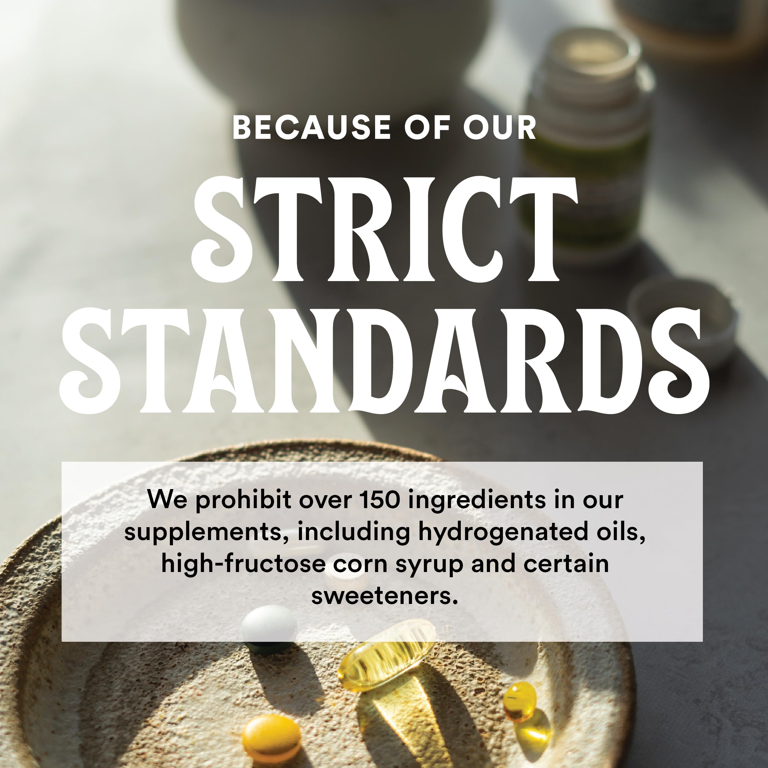 365 Turmeric quality standards label highlights clean ingredients.