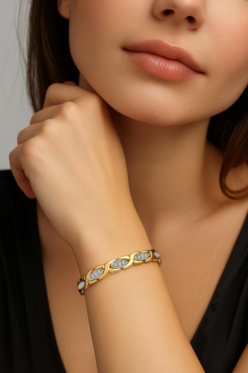 38 Bracelet includes free size regulator for easy fit.