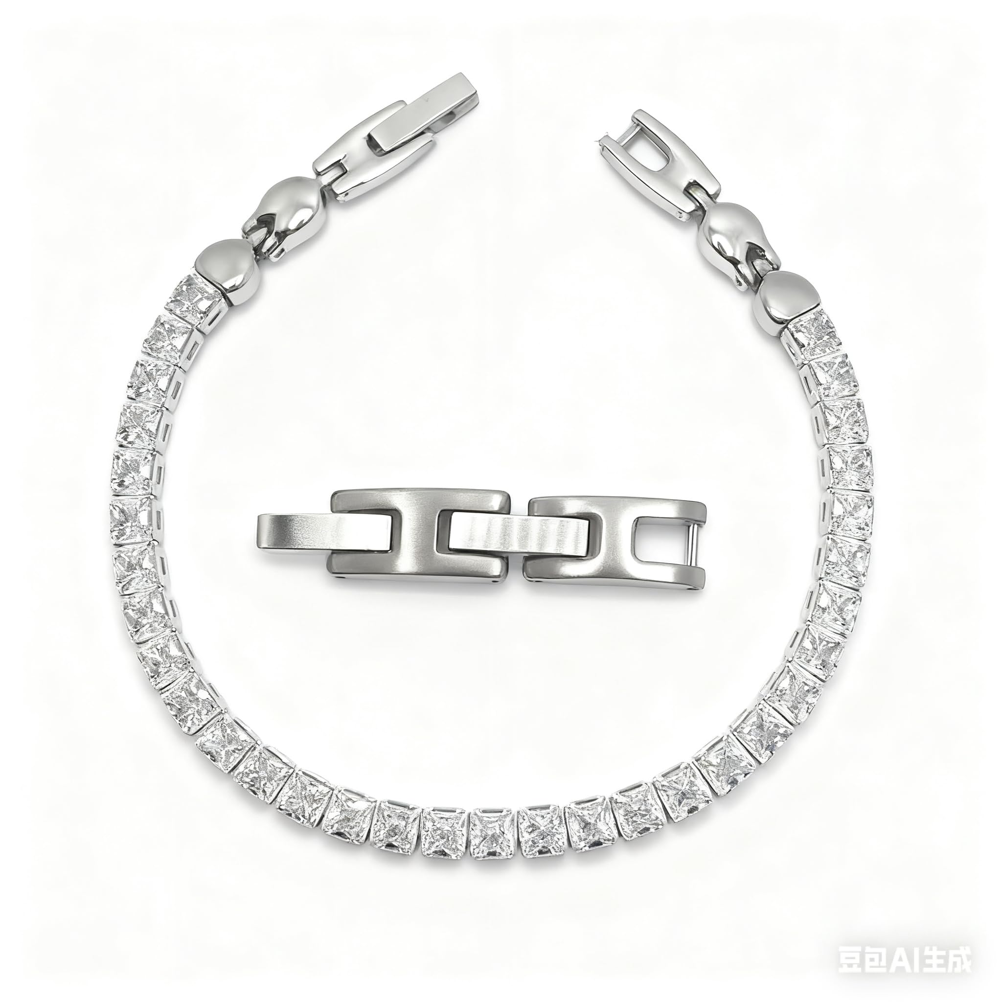 38 Elegant Zircon Magnetic Bracelet gift box closeup highlights gift-ready option