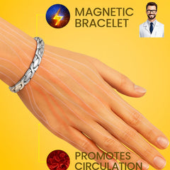 38 magnetic clasp detail highlights secure fit and stylish design.