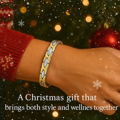 38 titanium bracelet in hand highlights durable, skin-friendly material