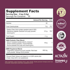 38TERA DMN powder in glass shows convenient mix for everyday digestion.