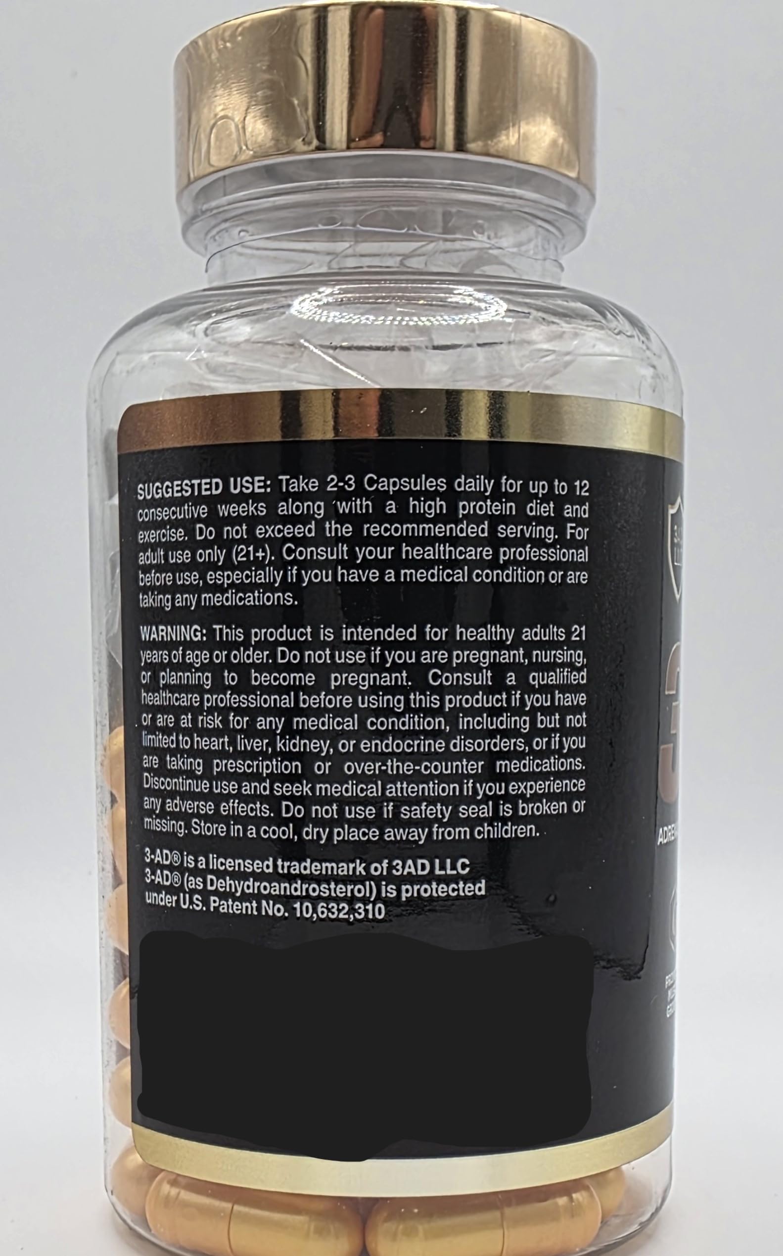 Capsules beside cup show convenient daily dosing and cycling.