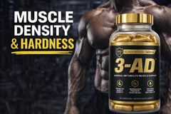 Close-up of the 3-AD Black Series label highlights the patented adrenal metabolite for performance.
