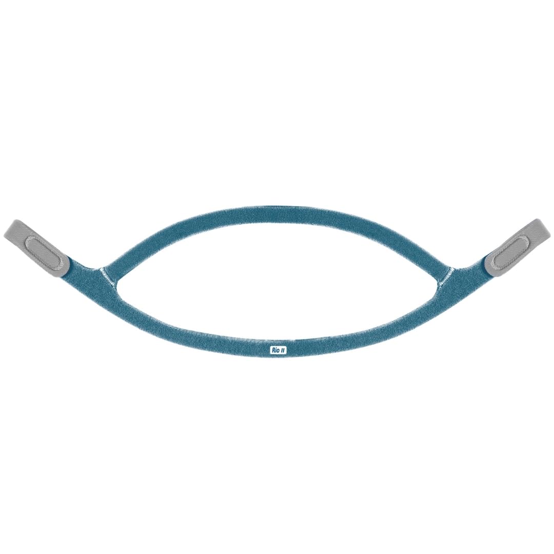 3B Medical Rio II headgear features breathable fabric for comfortable wear throughout the night.
