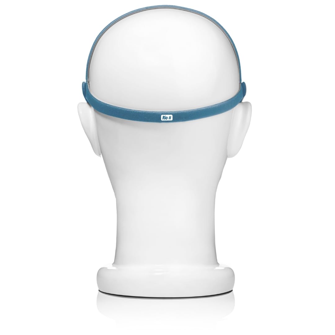 3B Medical Rio II headgear in a single-size design for universal fit and easy setup.