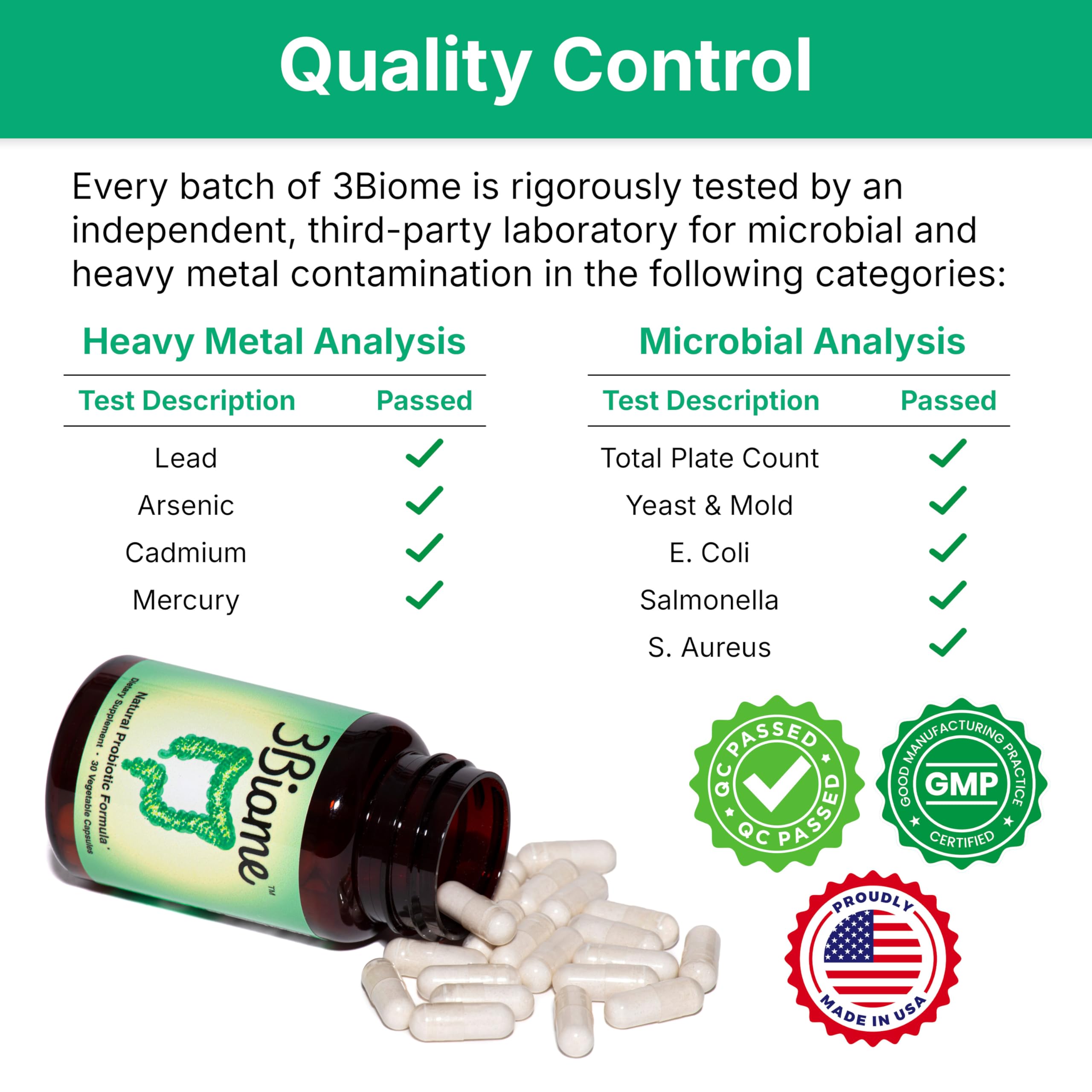 Lifestyle scene with 3Biome suggesting discreet daily gut balance in routines.