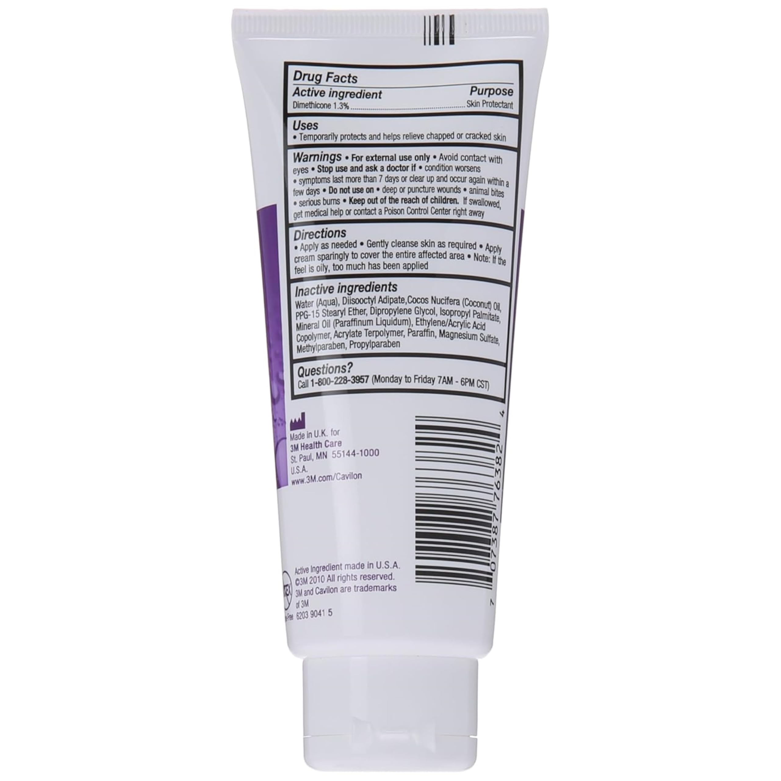 Application of 3M Cavilon barrier cream delivering long-lasting skin comfort