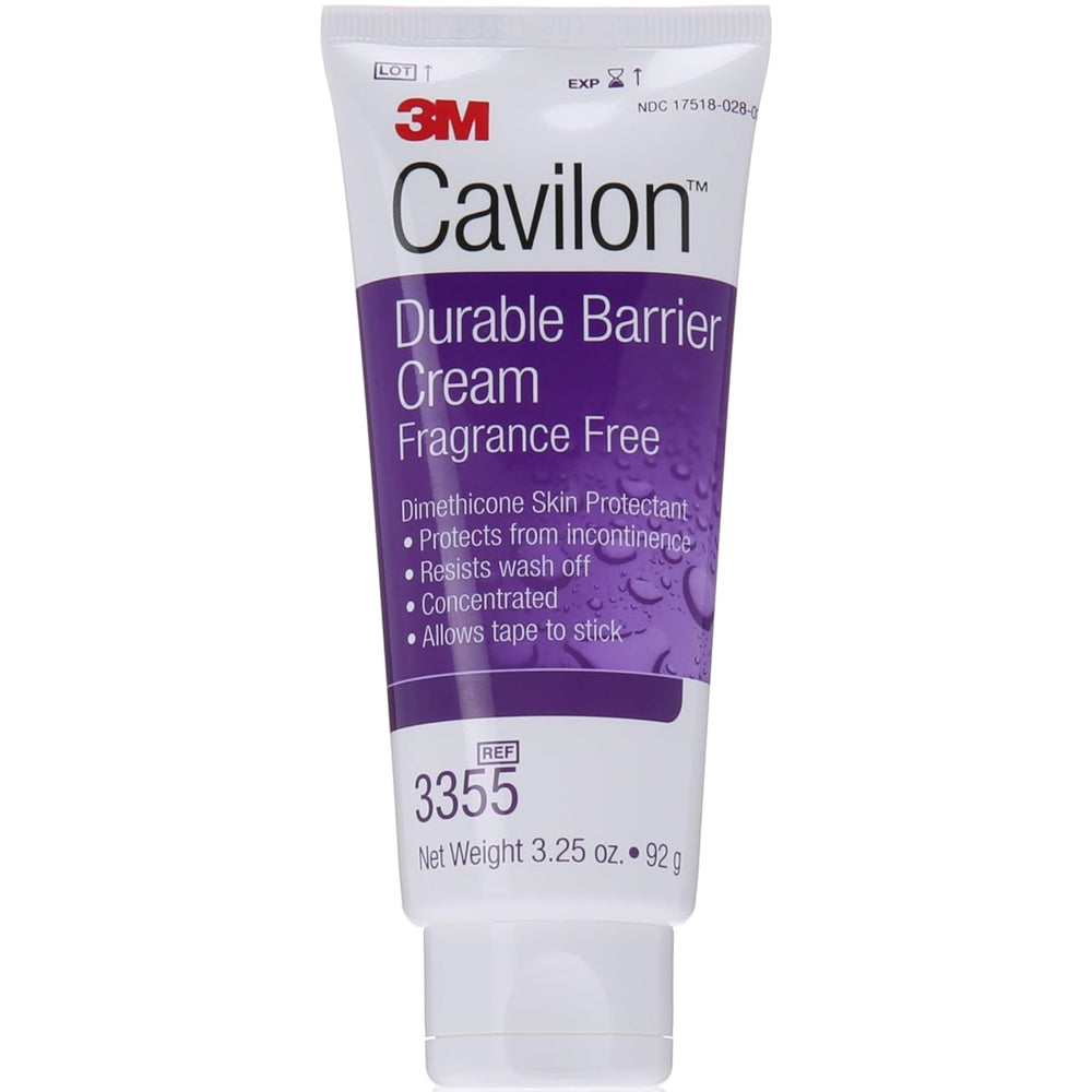 3M Cavilon barrier cream tube close-up with invisible shield for dry skin protection