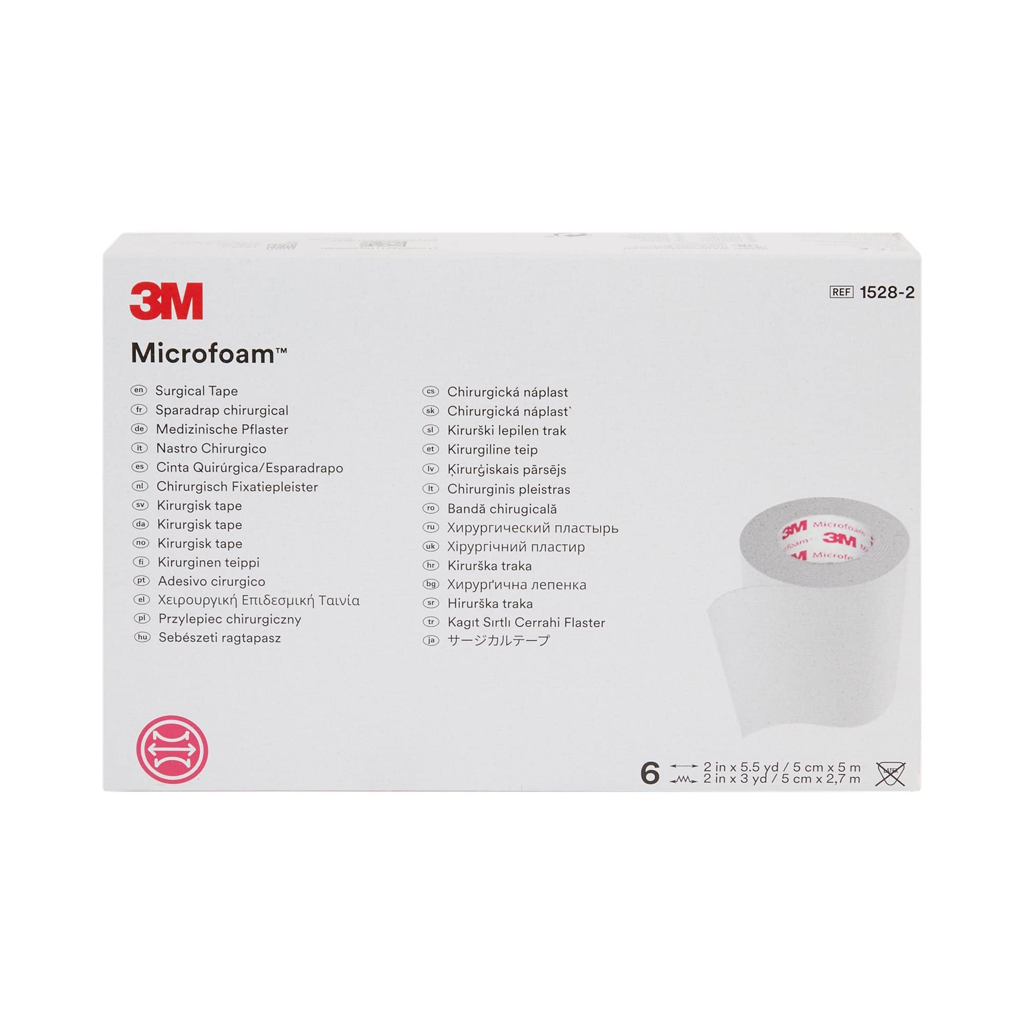 3M Microfoam Tape box with six packs supports ready-to-use dressing tasks.