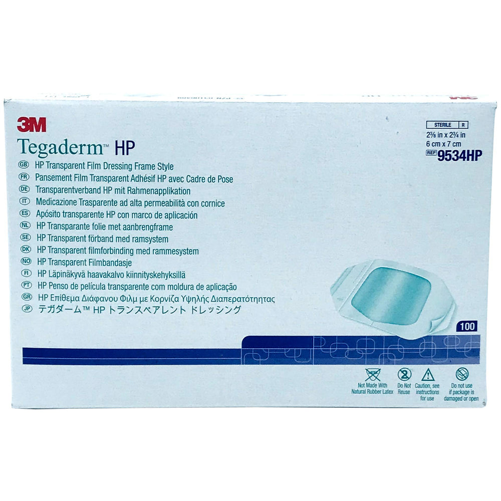 3M Tegaderm HP transparent dressing with frame delivery supports precise placement and easy wound observation.