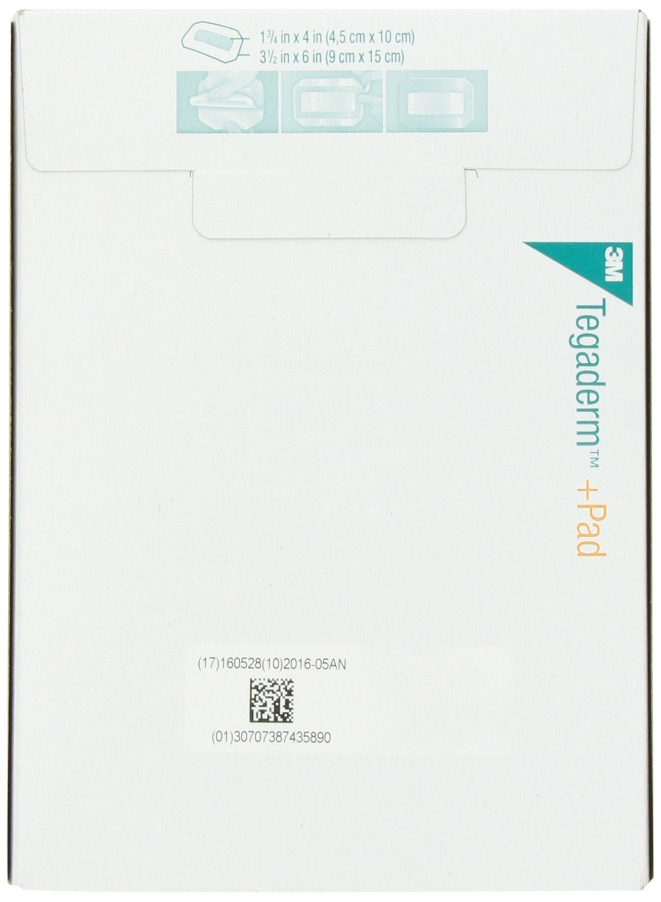 3M Tegaderm non-adherent pad highlighting gentle wound contact and reduced pulling during healing.