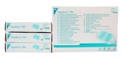 3M Tegaderm transparent film dressing covers IV site with frame delivery for easy placement and monitoring
