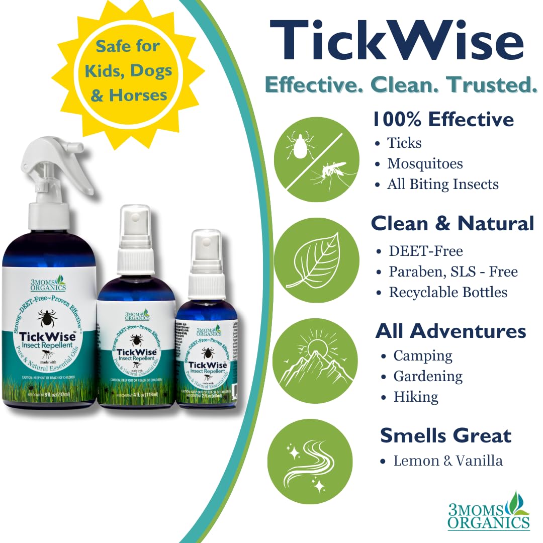 TickWise 2oz bottle perfect for quick reapplication outdoors