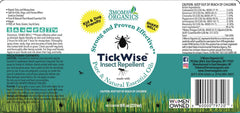 Close-up of TickWise ingredients cedarwood and geranium in focus