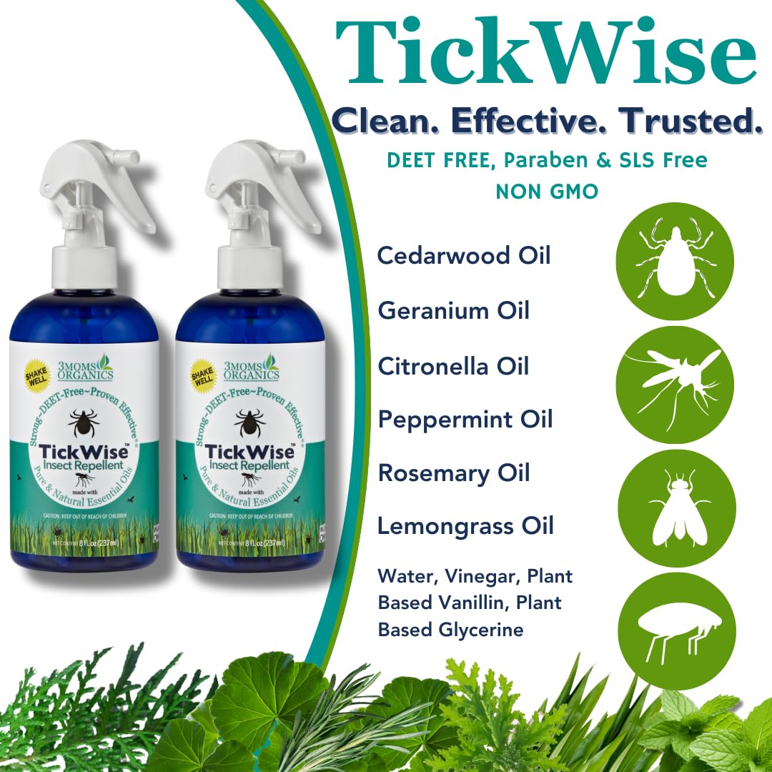 3MOMS TickWise bottle with horse image designed for equine use