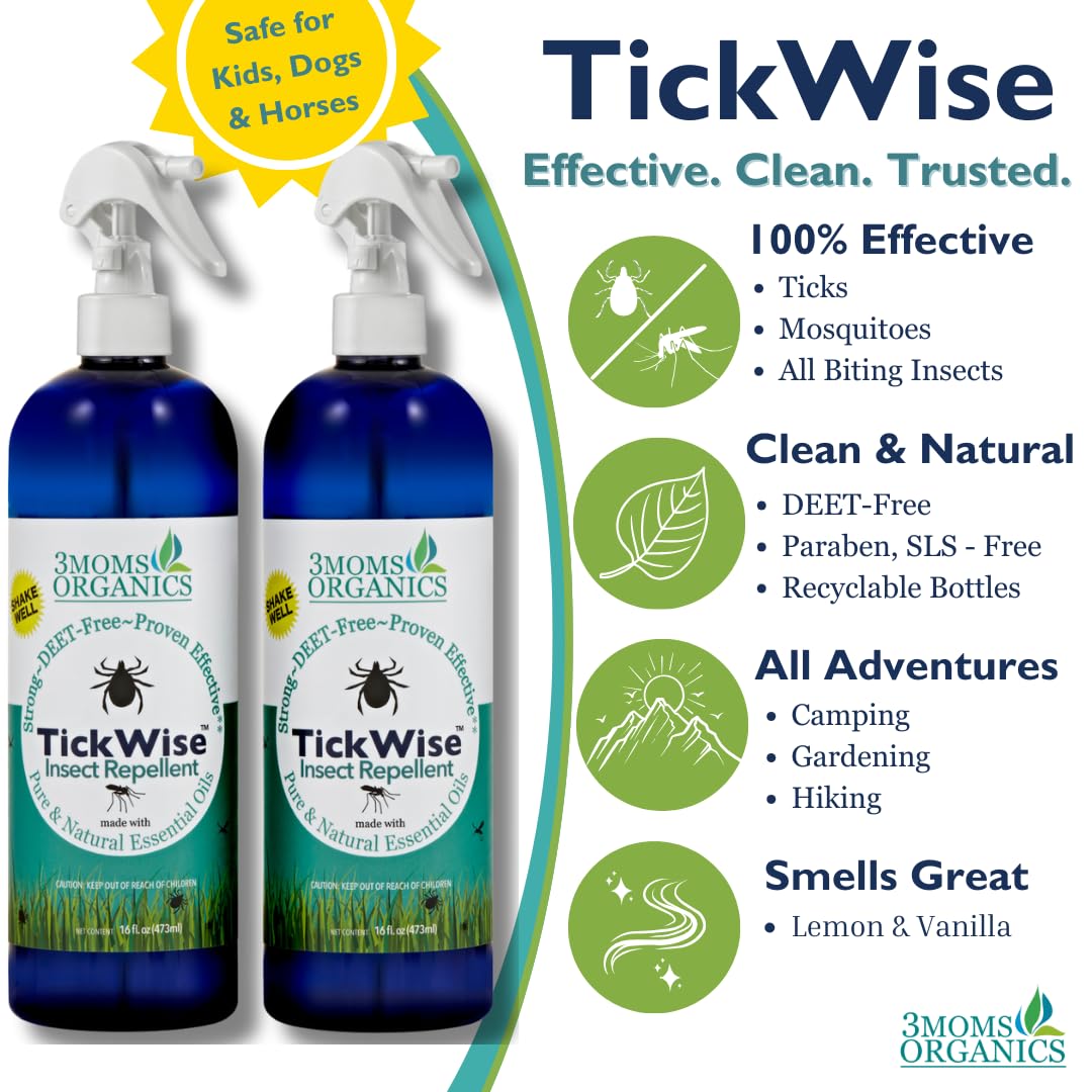 TickWise beside camping gear for natural outdoor protection.