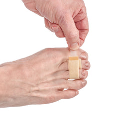 Soft fabric and loop design of 3pp toe loops relieve toe rubbing.