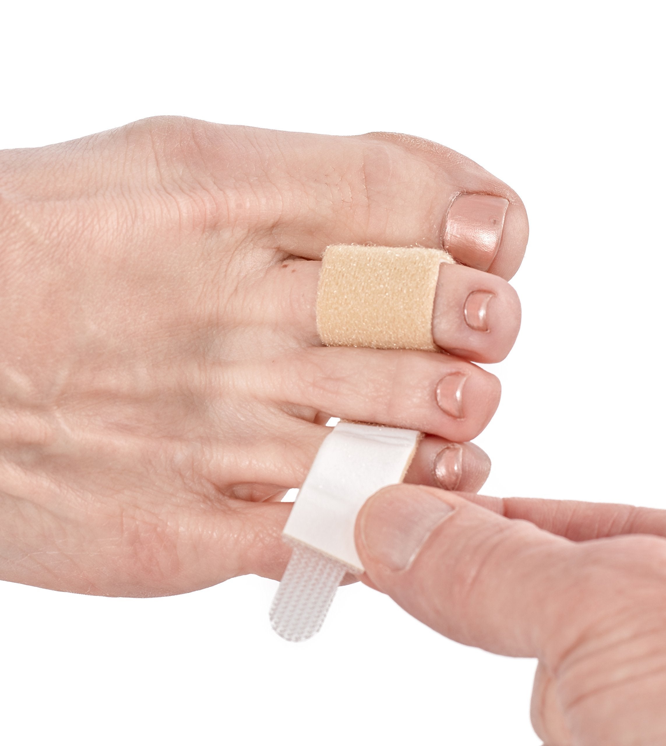 Washable and reusable 3pp toe loops demonstrated after use.