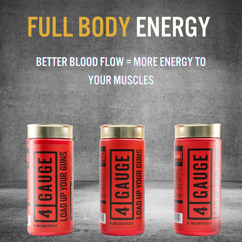 Athlete using 4 Gauge Natural Preworkout during a workout session