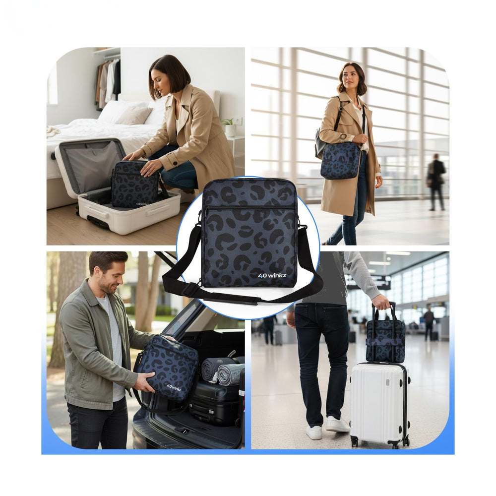 Durable fabric on 40Winkz CPAP travel bag withstands daily use