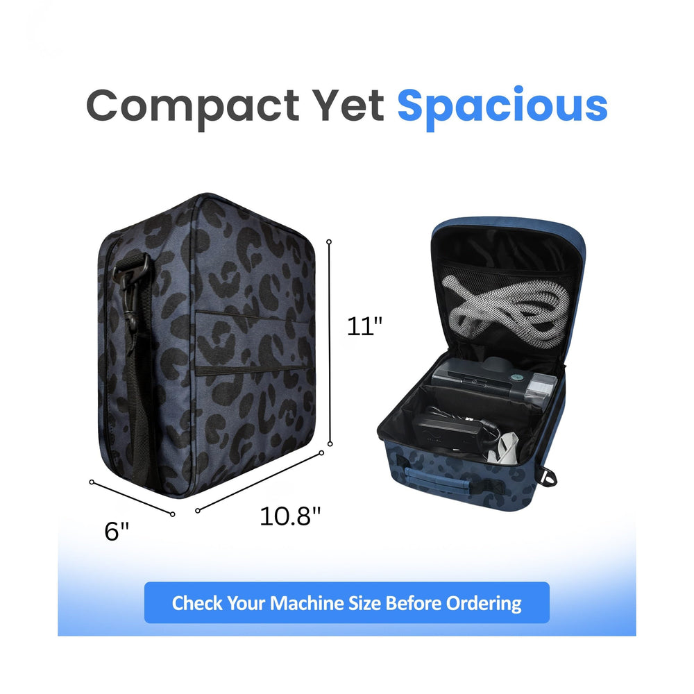 Luggage attachment feature on 40Winkz CPAP travel bag for easy traveling