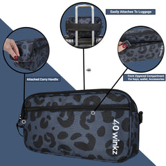 40Winkz organized-compartments keep mask, hoses, and charger neatly separated.