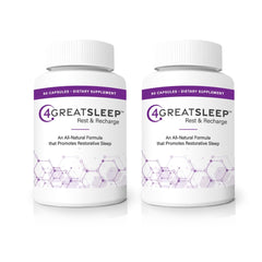 4GREATSLEEP bottle packaging communicates premium quality for restful-night routines.