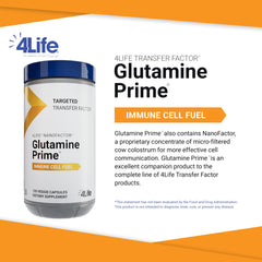 4Life Glutamine Prime capsule close-up for simple daily intake.