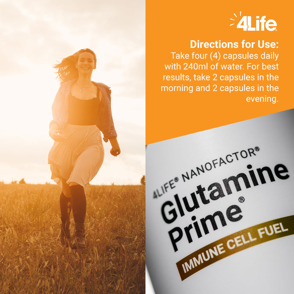 4Life Glutamine Prime NanoFactor extract illustrating immune cell communication.