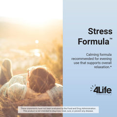 4Life Stress Formula capsules in hand for easy daily use