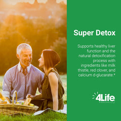 4Life Super Detox ingredients artichoke and milk thistle depicted for liver support