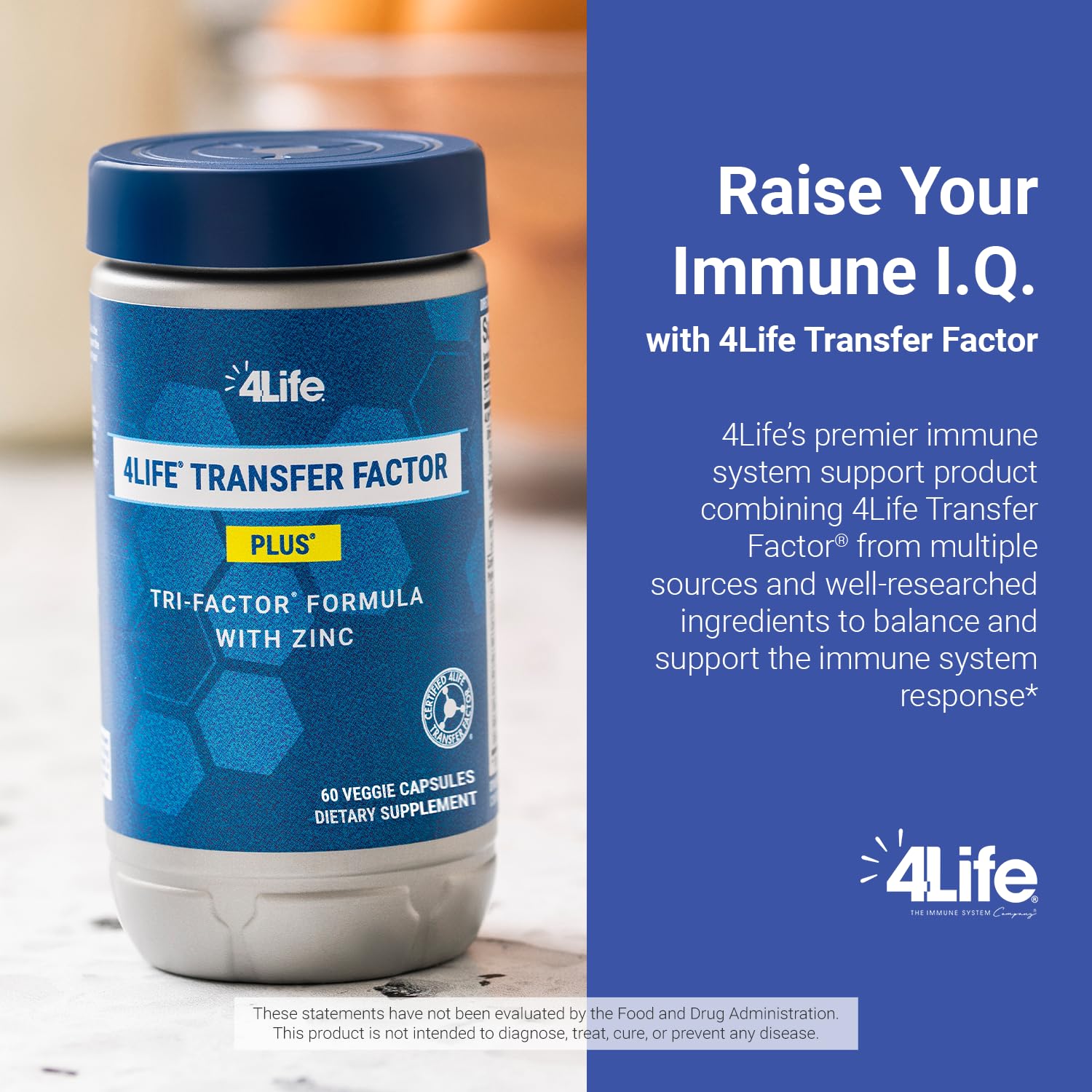 4Life Transfer Factor Plus colostrum and egg yolk extract close-up.