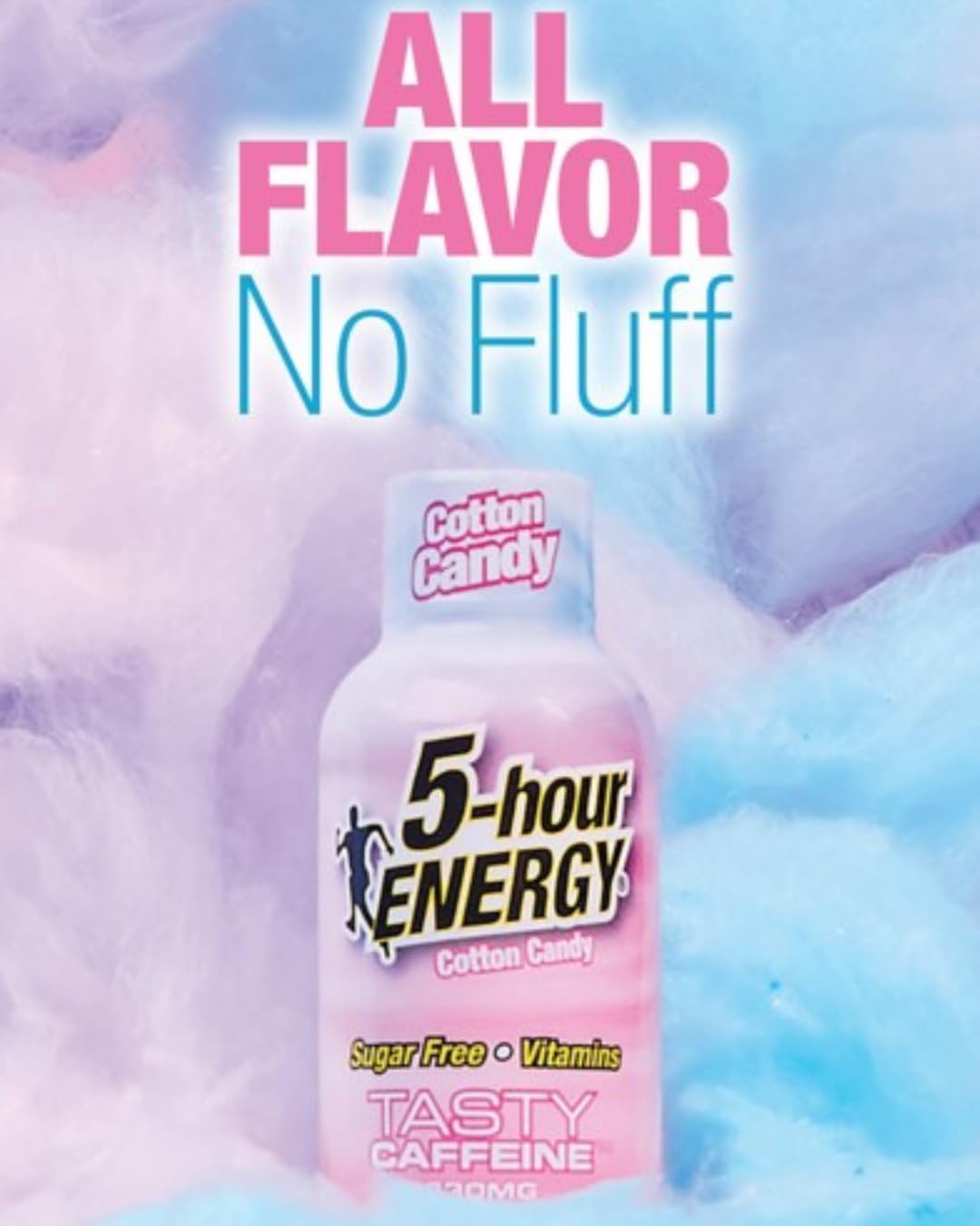 5-hour ENERGY cotton candy shot travel-ready, on-the-go energy
