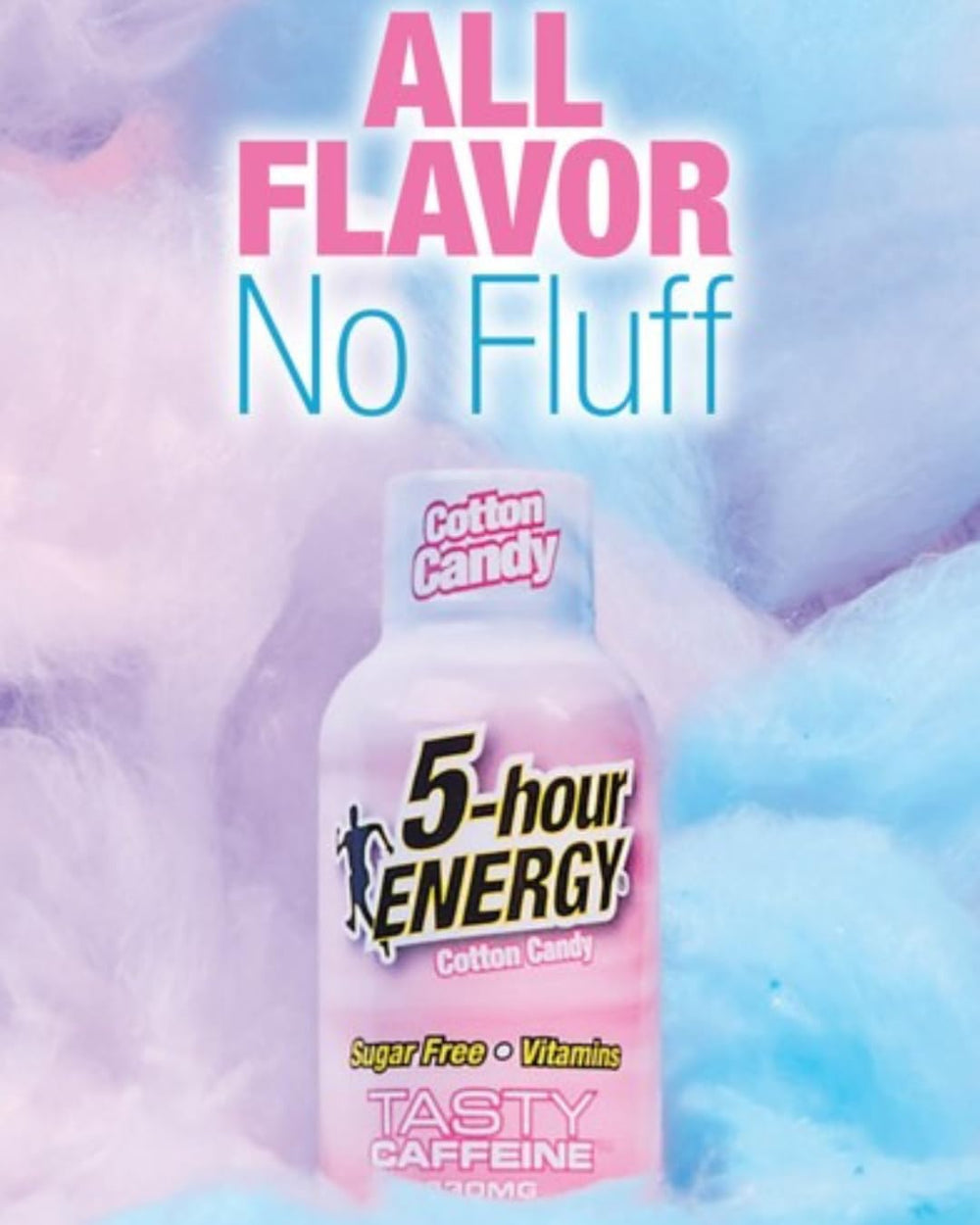 5-hour ENERGY cotton candy shot travel-ready, on-the-go energy