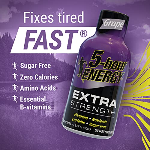 Grape-flavored 5-hour ENERGY travel pack display for easy stocking