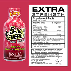 Pouring 5-hour ENERGY cherry shot to enjoy fast caffeine lift on the go.