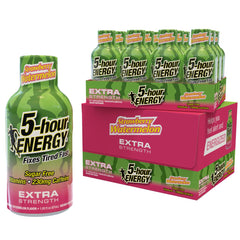 5-hour ENERGY strawberry-watermelon shot front view for on-the-go focus