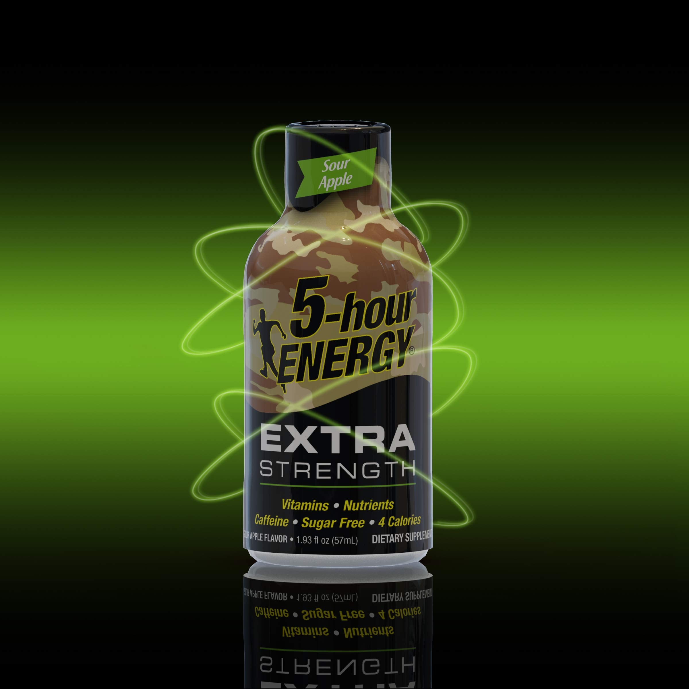 5-hour ENERGY Shot etiqueta diseño, fácil de identificar