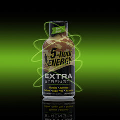 5-hour ENERGY Shot etiqueta diseño, fácil de identificar