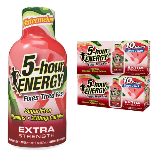 5-hour ENERGY Watermelon Shot front view for fast, sugar-free energy on the go